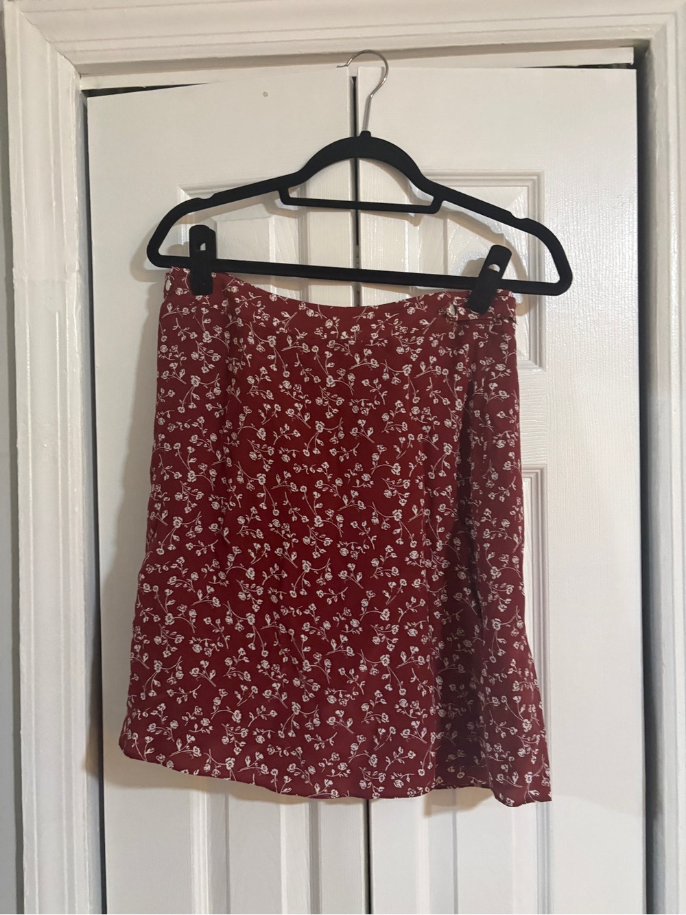 The Kooples Red Floral Mini Skirt -